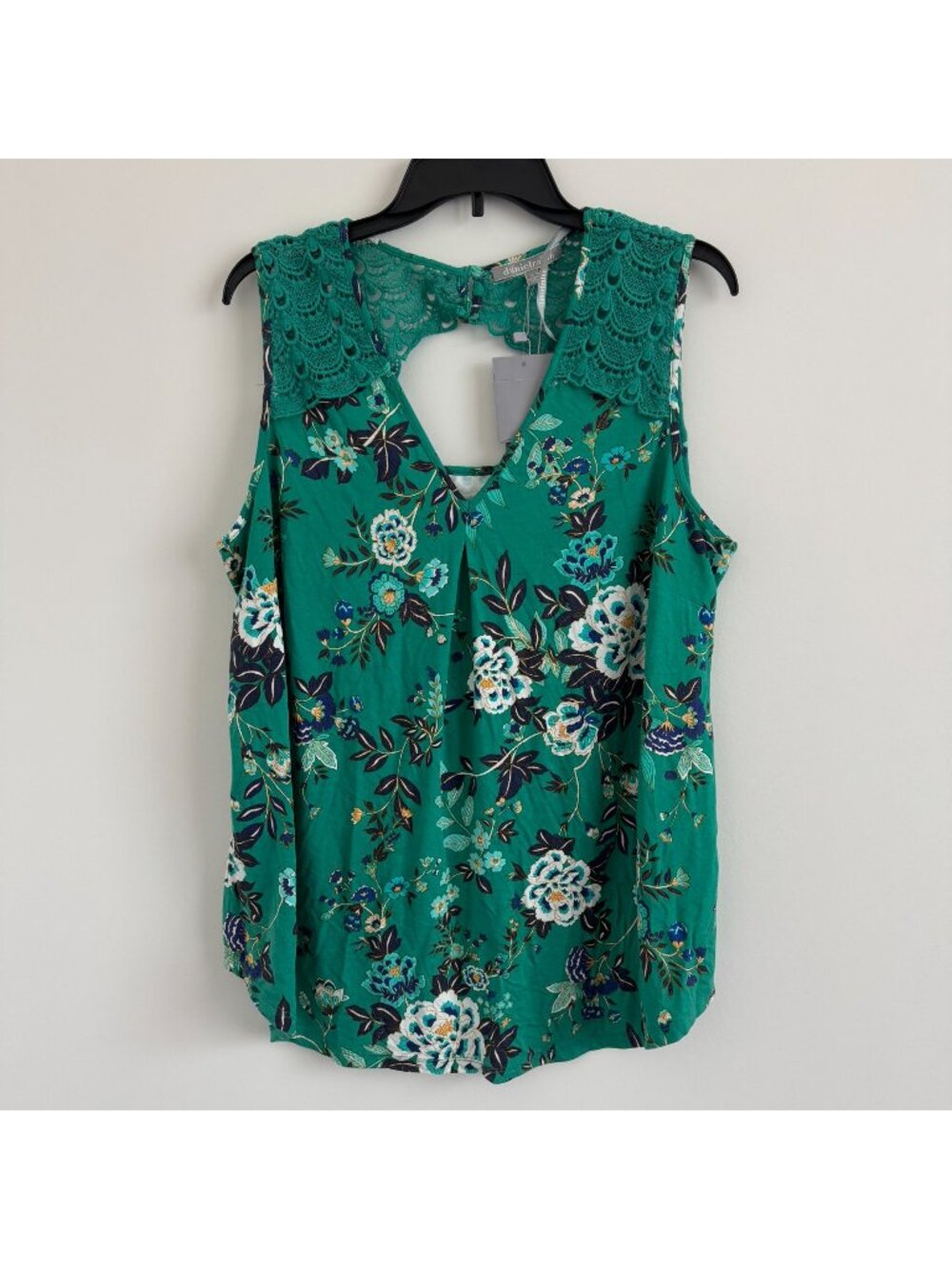 Daniel Rainn Women Sleeveless With Lace Back Design Top Blouse Size 1X